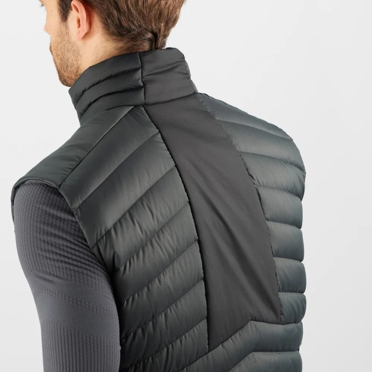 Salomon Essential Xwarm Down Men's Insulated Vests Black | CA 96O43